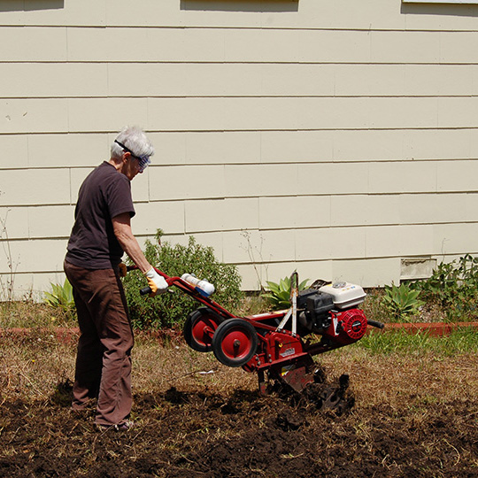 Tilling the soil