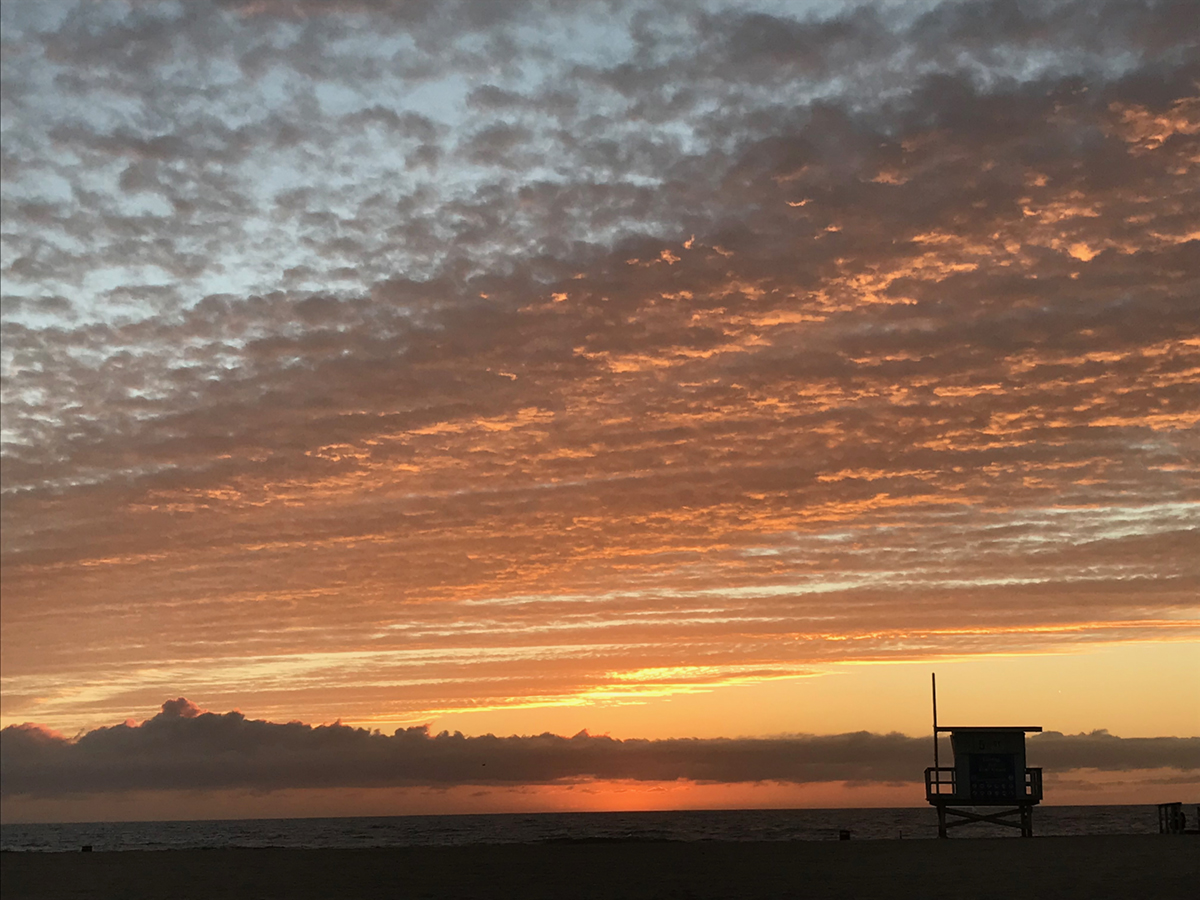 orange colored sunset